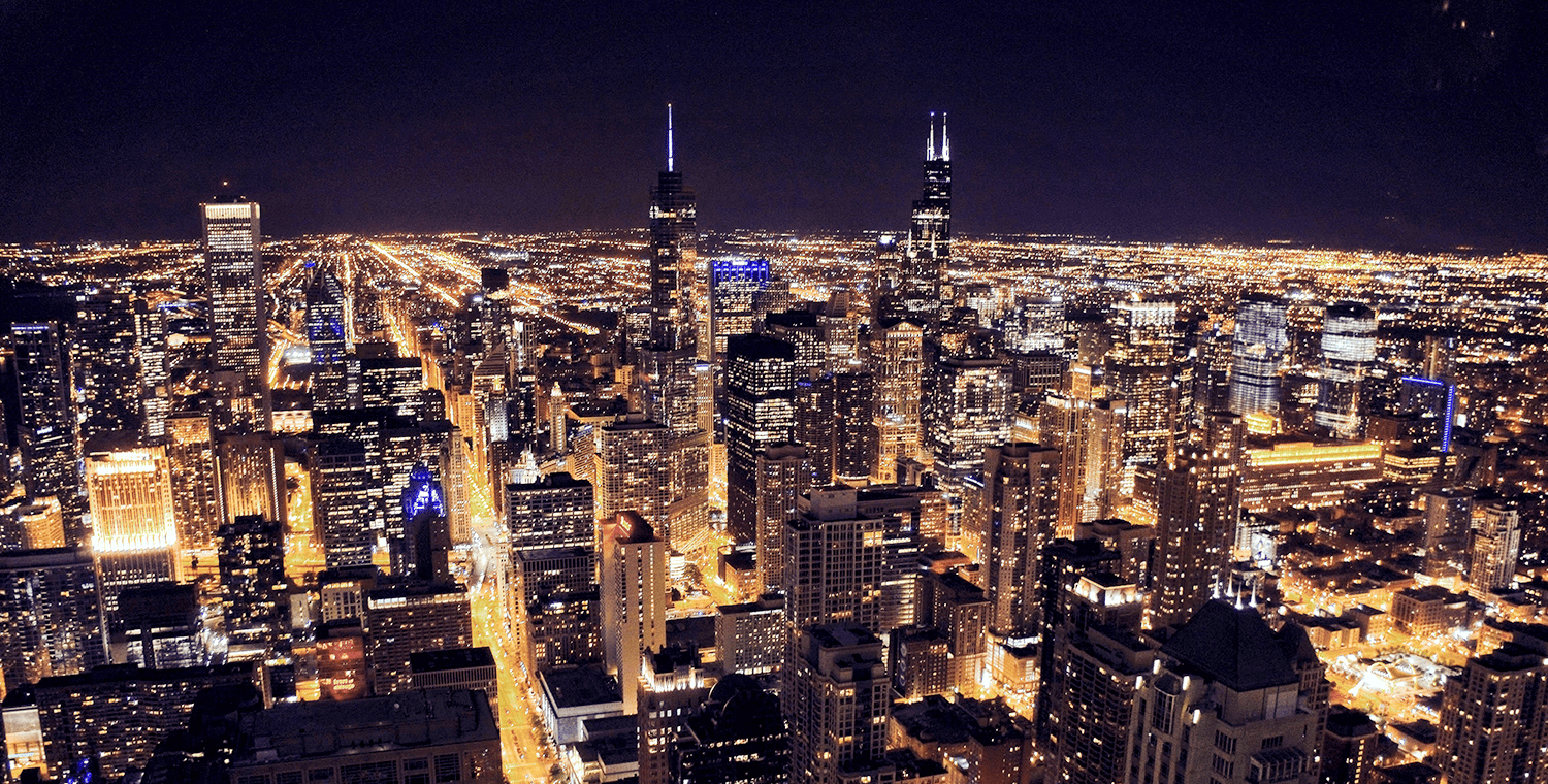 シカゴの夜景